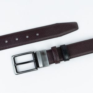 کمربند چرم دورو کد 27