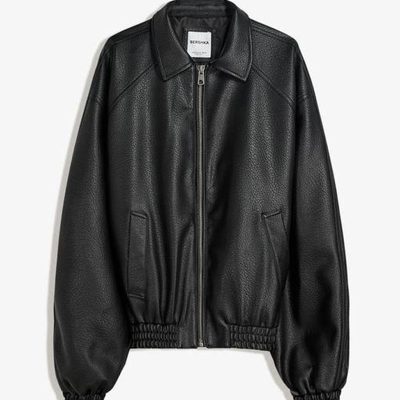 کاپشن چرم Bershka کد 76