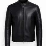 کاپشن چرم طبیعی کد 76