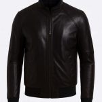 کاپشن چرم طبیعی کد 83